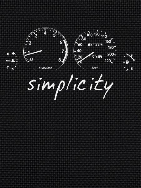 Simplicity speedometer