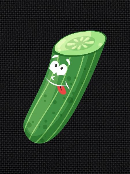 Funny cucumber