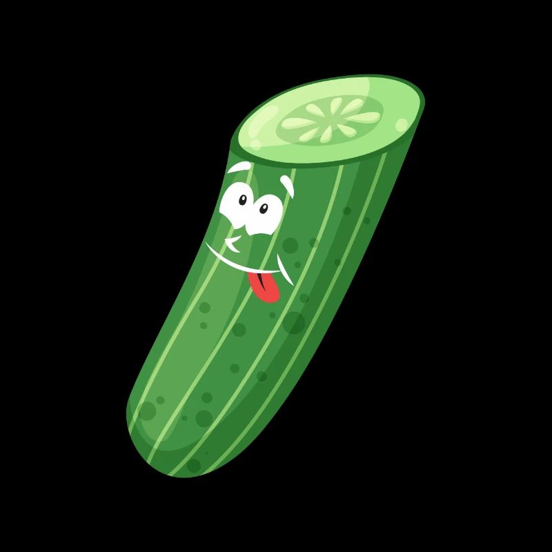 Funny cucumber