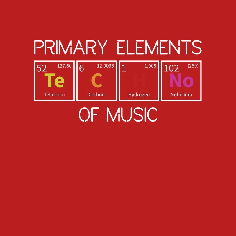 Techno Periodic Table Elements Rave Techno Music