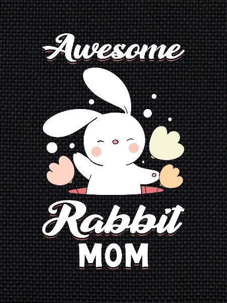 rabbit mom cute
