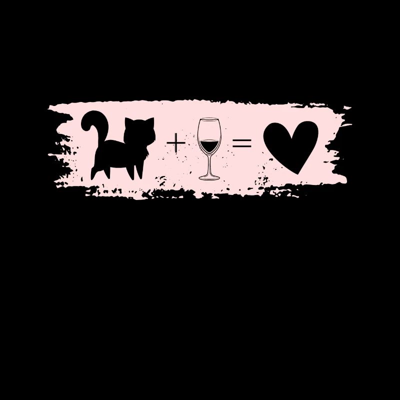 Katze Wein Herz