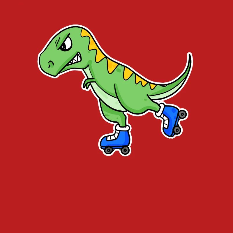 Inline Skating Dinosaurier