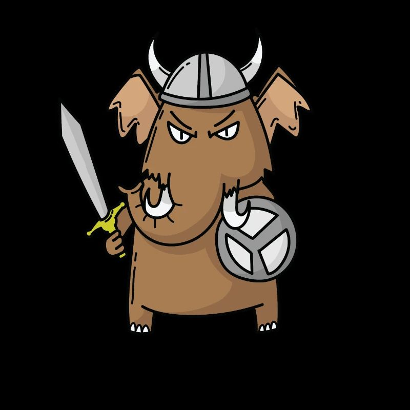 Le mammouth joue aux Vikings