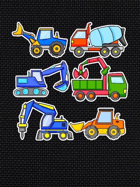 Construction site vehicles