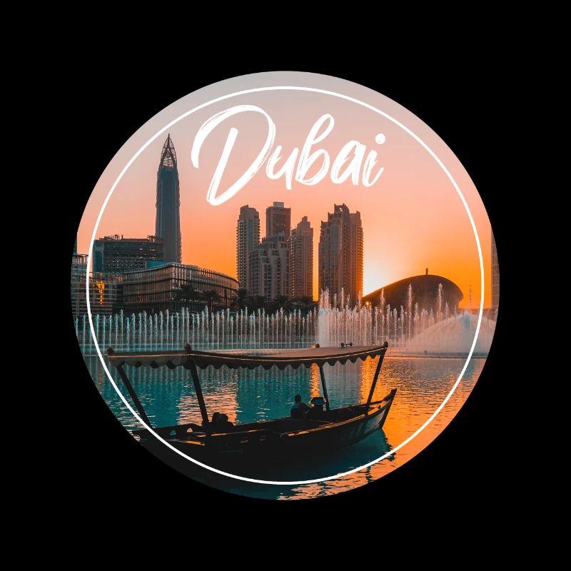 Dubai Sonnenuntergang Skyline Boot