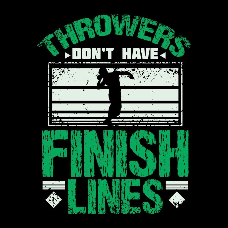 Shot put finish line