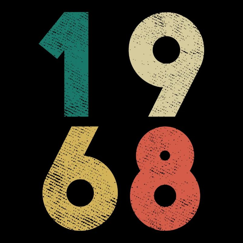Vintage Anniversaire Rétro 1968