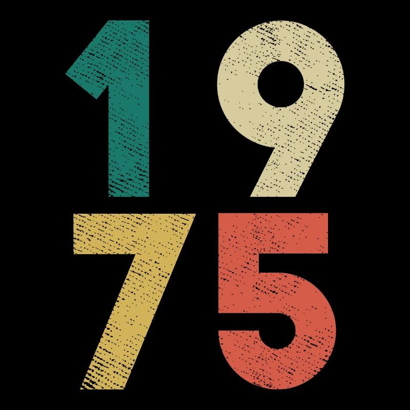 Vintage Anniversaire Rétro 1975