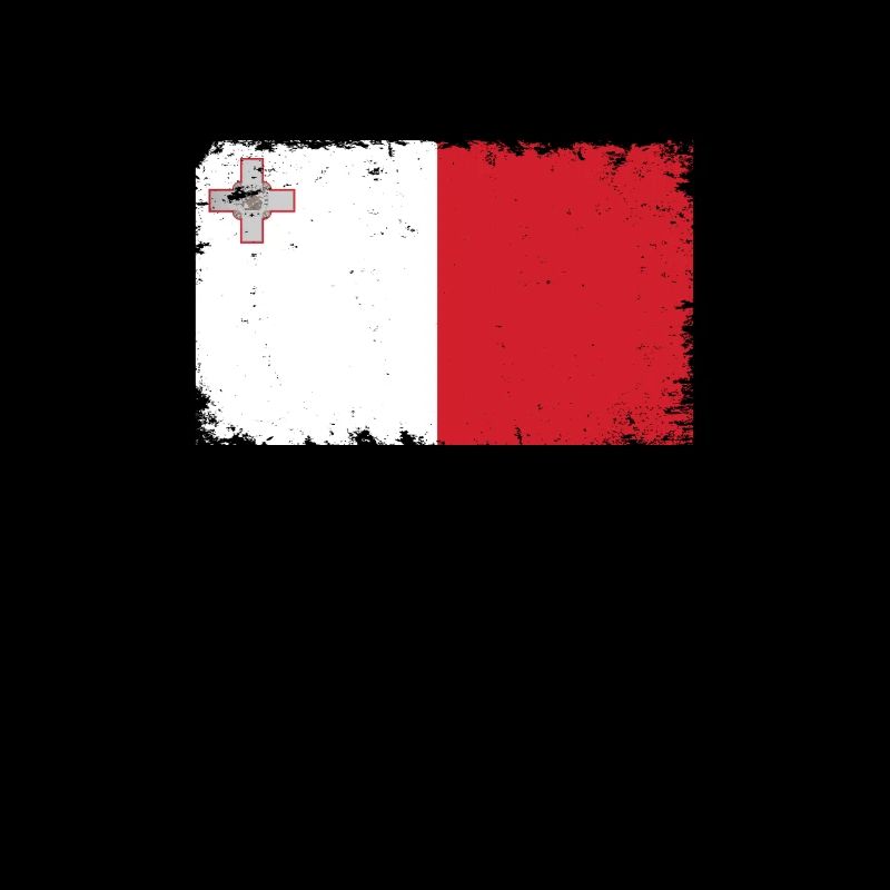 Malta Heartbeat Flag Vintage Malta