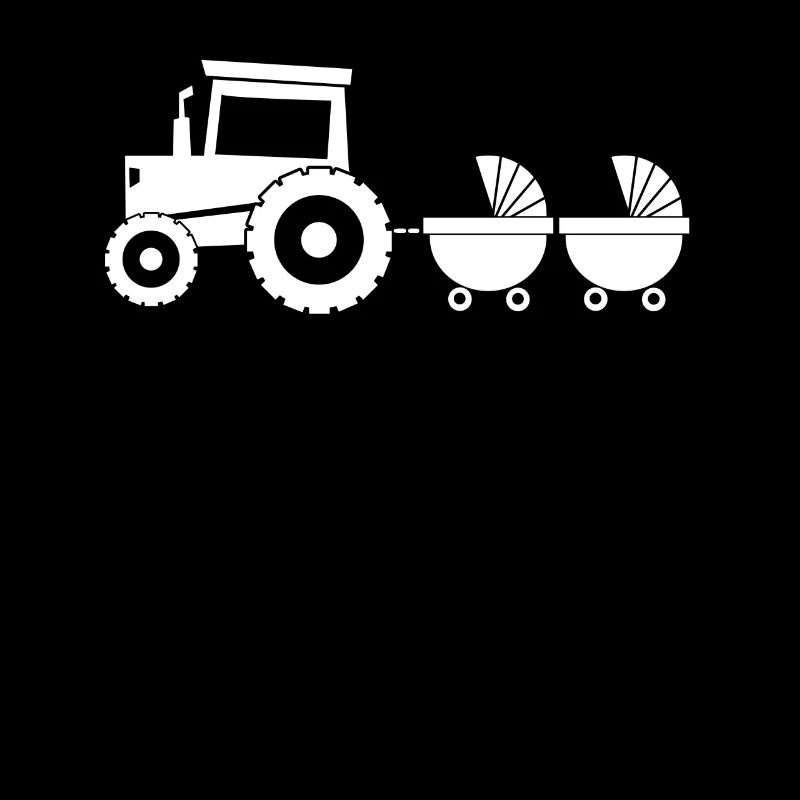 Tractor with baby cart - Twins