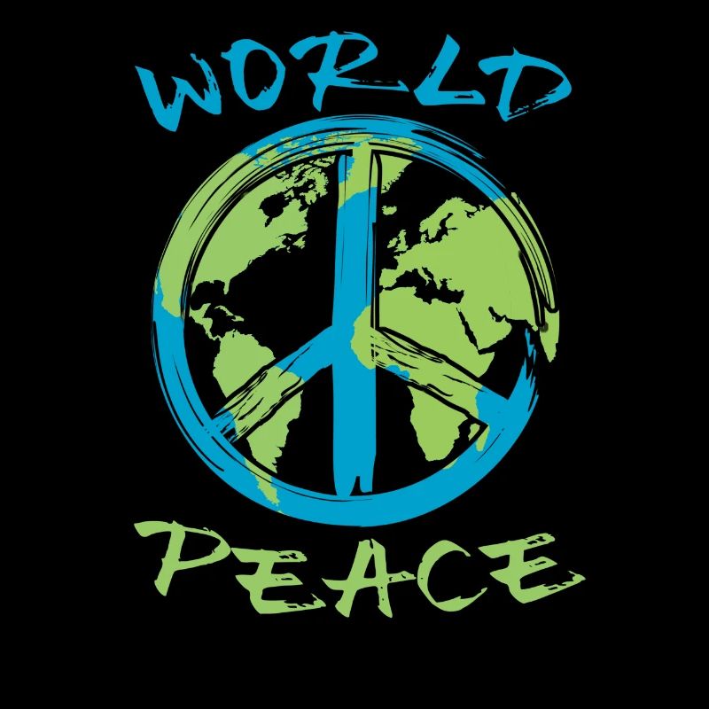 Weltfrieden Erde Planet Friedenszeichen