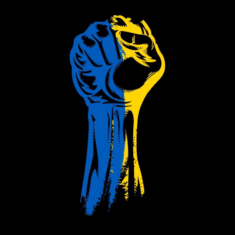 Ukraine Faust in Ukraine Farben