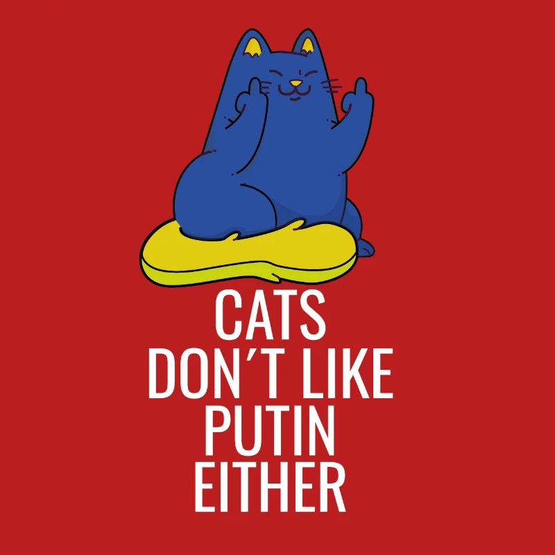 Les chats ukrainiens n’aiment pas Poutine non plus