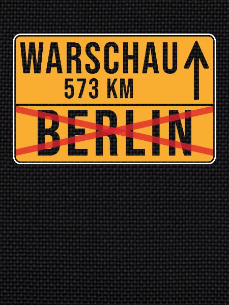 Varsovie Berlin Relocation Ortschild