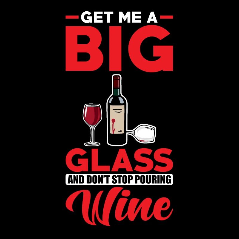 Rotwein Bring mir ein großes Weinglas