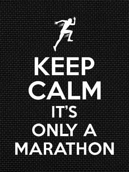 Marathon saying Keep Calm