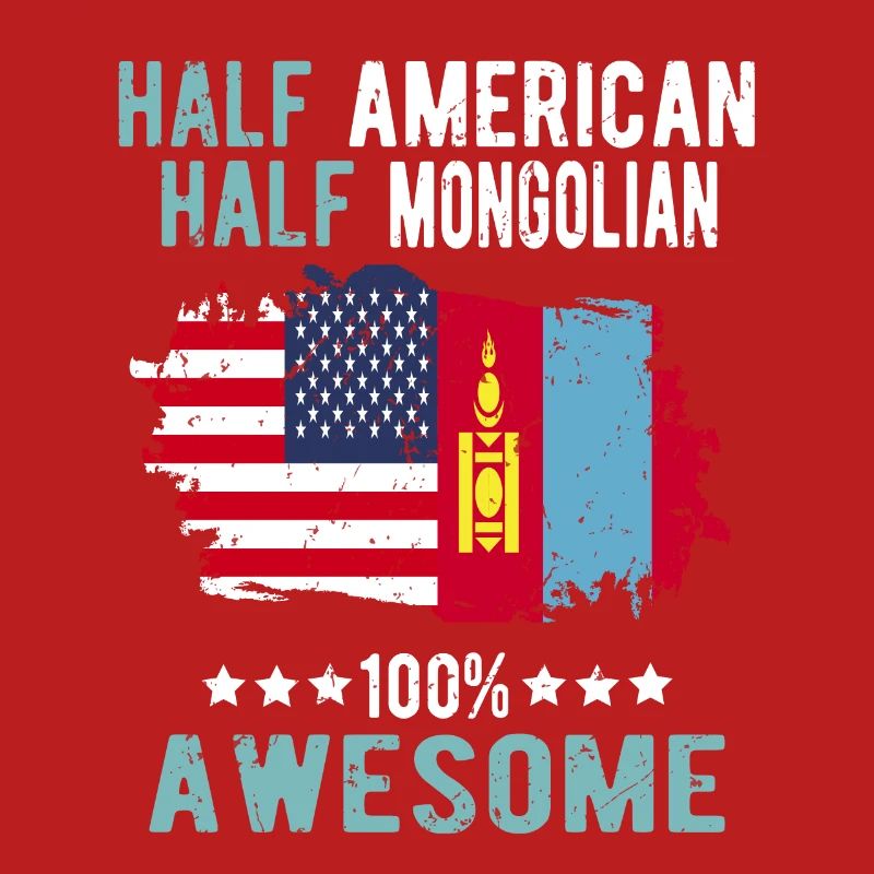Half American Half Mongolian