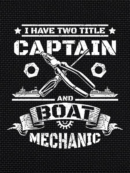 Captain and boat mechanic