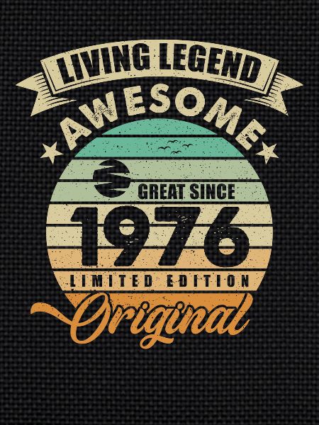 1976 Anniversaire Retro Orginal