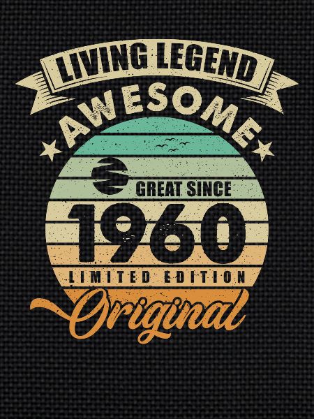 1960 Anniversaire Retro Orginal