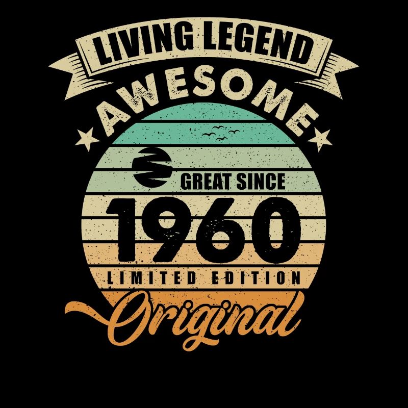1960 Geburtstag Retro Orginal
