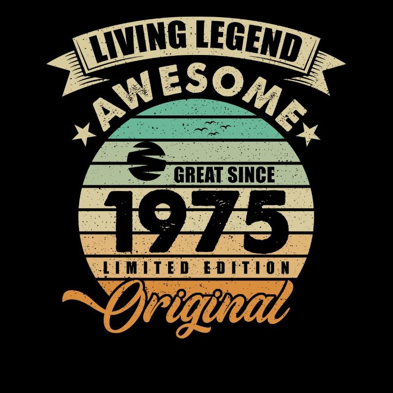 1975 Anniversaire Retro Orginal