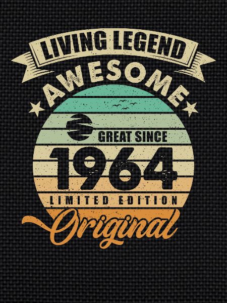 1964 Anniversaire Retro Orginal