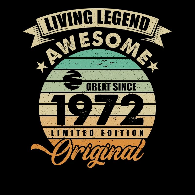 1972 Anniversaire Rétro Original