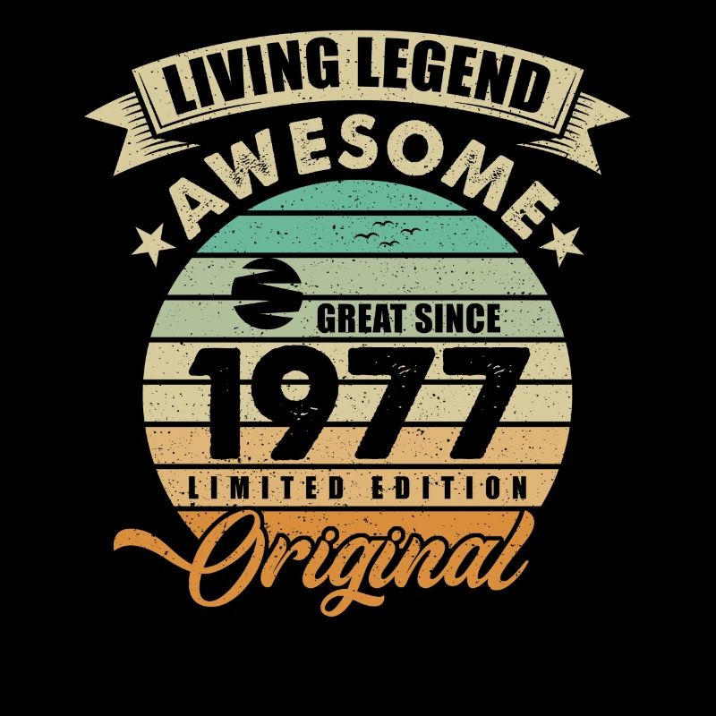 1977 Geburtstag Retro Orginal