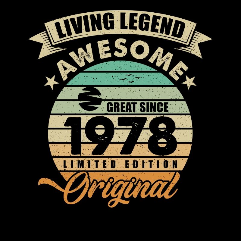 1978 Geburtstag Retro Orginal