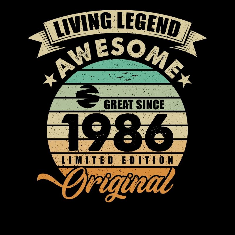 1986 Geburtstag Retro Orginal