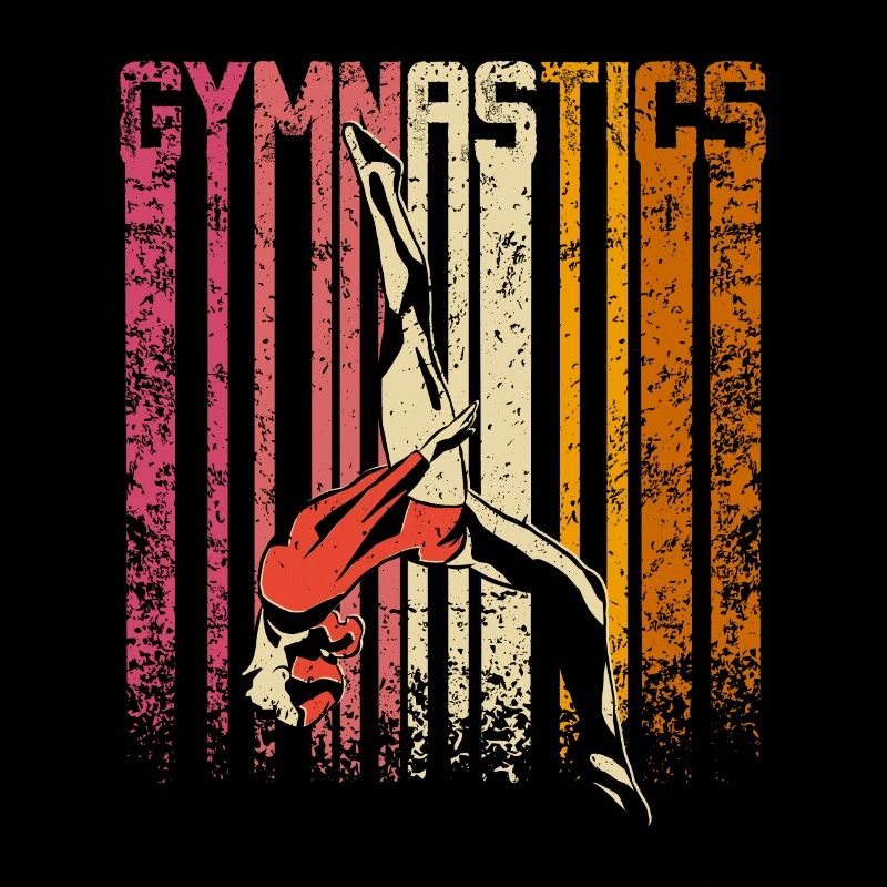 Retro Vintage gymnastics