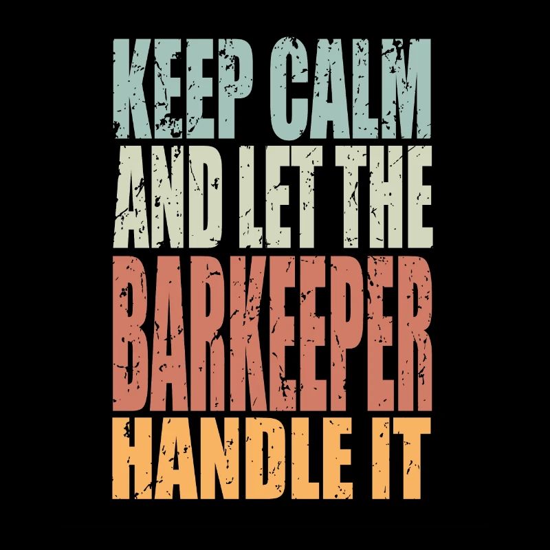 Keep Calm Barkeeper Spruch Barkeeper Geschenk