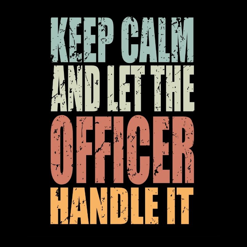 Keep Calm Offizier Spruch Offizier Geschenk