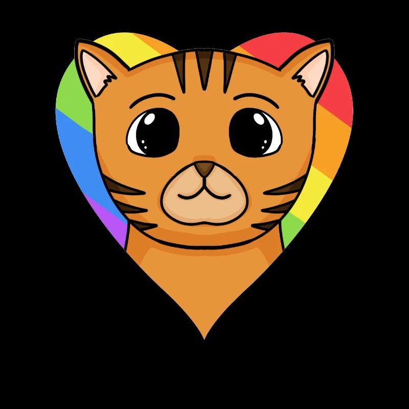 LGBT Katze Bengalkatze Regenbogen
