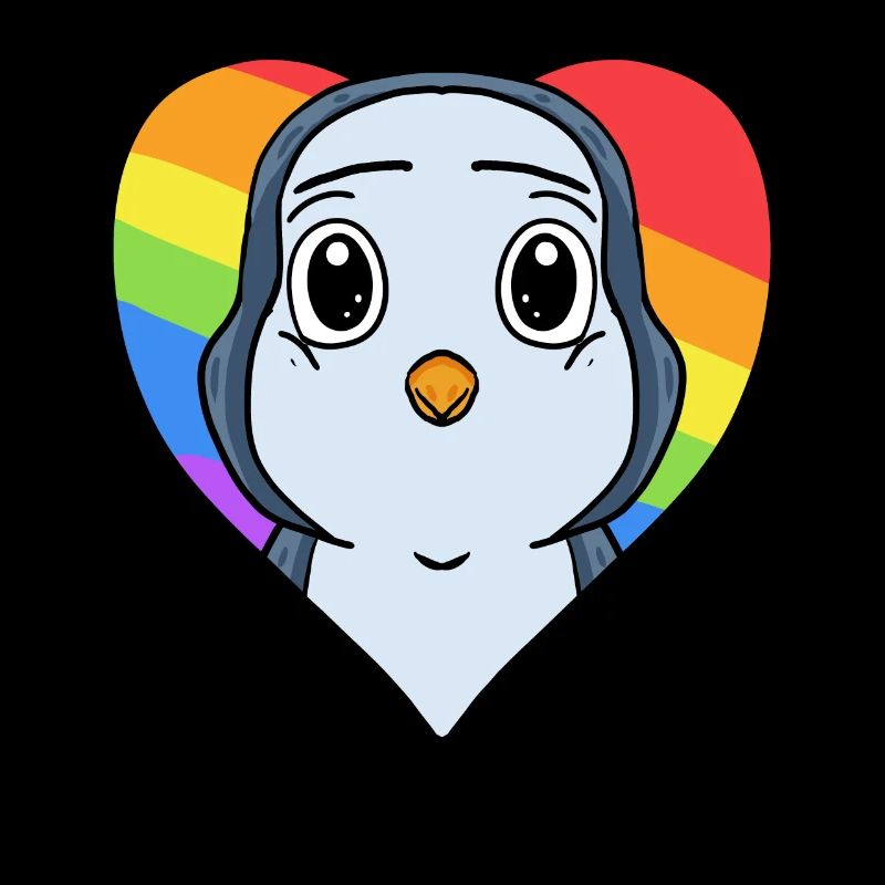 Pinguin Lgbt Regenbogen Farben