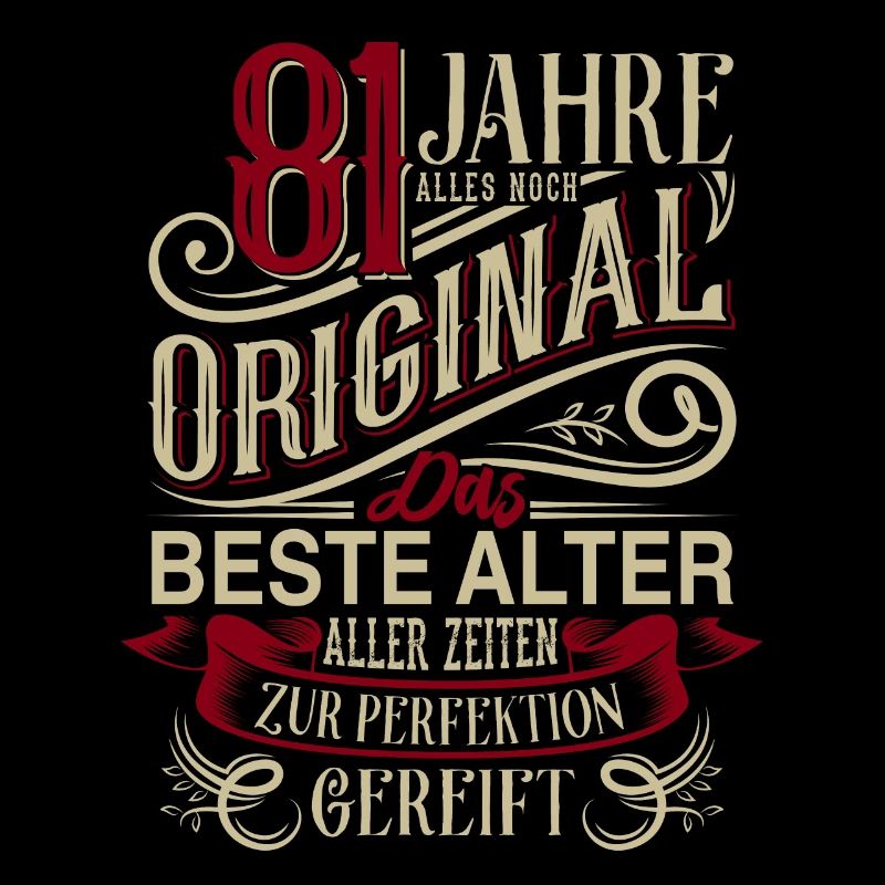 81. Geburtstag Vintage Retro