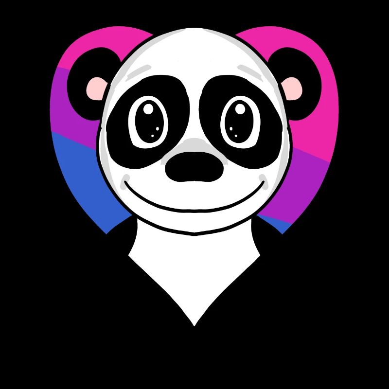 Cadeau panda bisexuel
