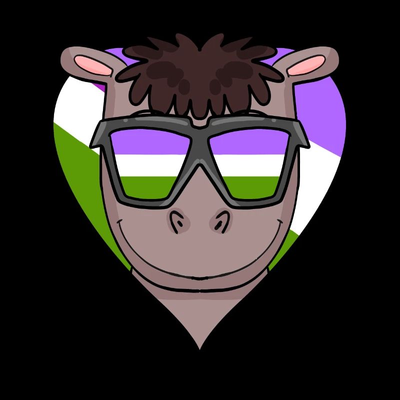 Genderqueer Pferd Herz