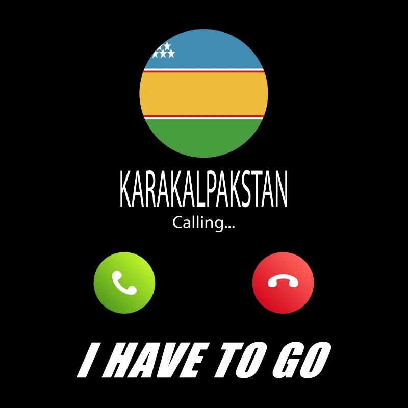 Karakalpakiya ruft an Lusiger Flaggen Spruch