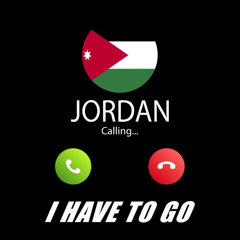 Jordanien ruft an Lusiger Flaggen Spruch