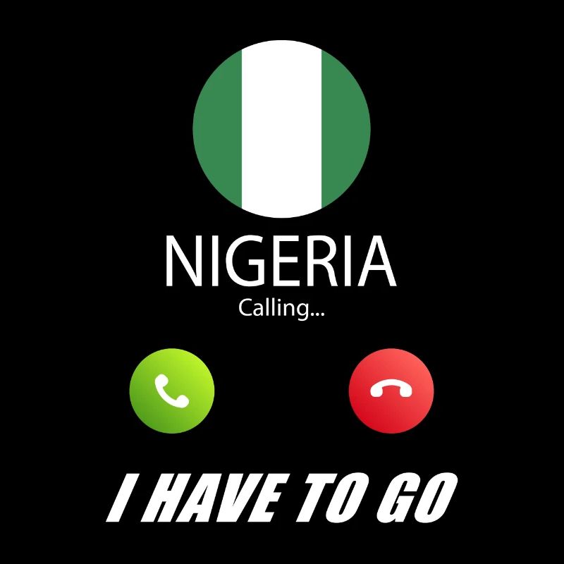 Nigeria ruft an Lusiger Flaggen Spruch