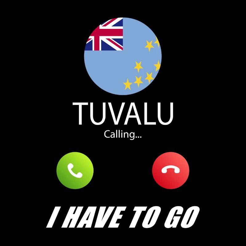 Tuvalu ruft an Lusiger Flaggen Spruch