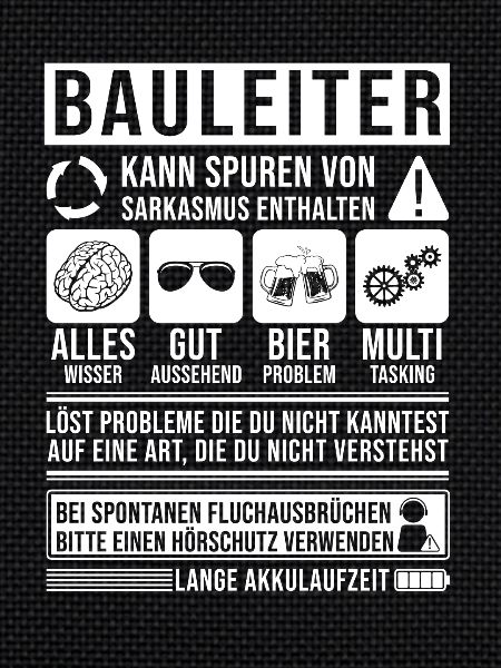 Bauleiter Spruch lustig