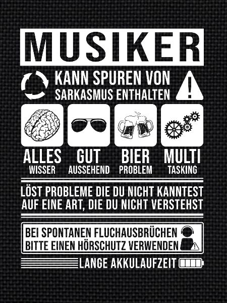 Musiker Spruch lustig