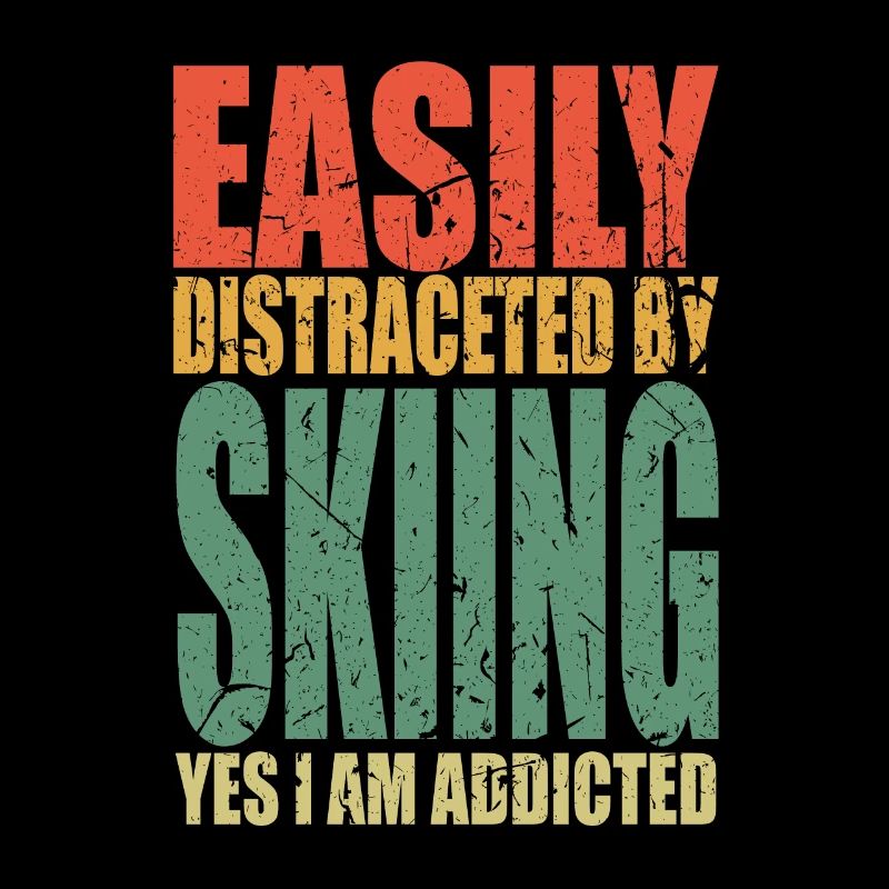 Skier en disant drôle