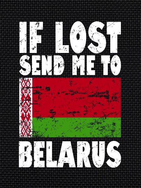 Belarus Flagge Spruch