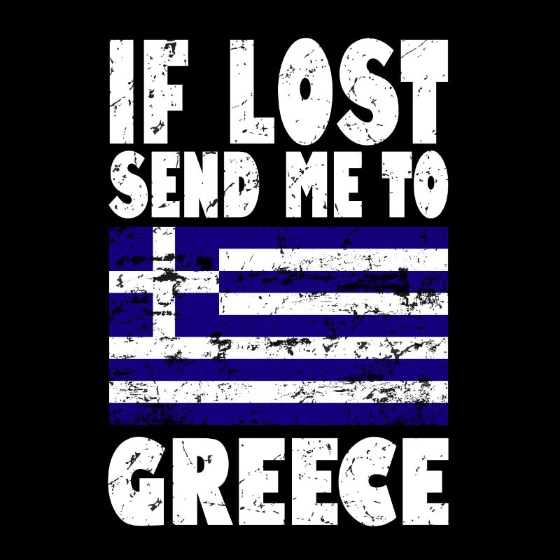 Griechenland Flagge Spruch