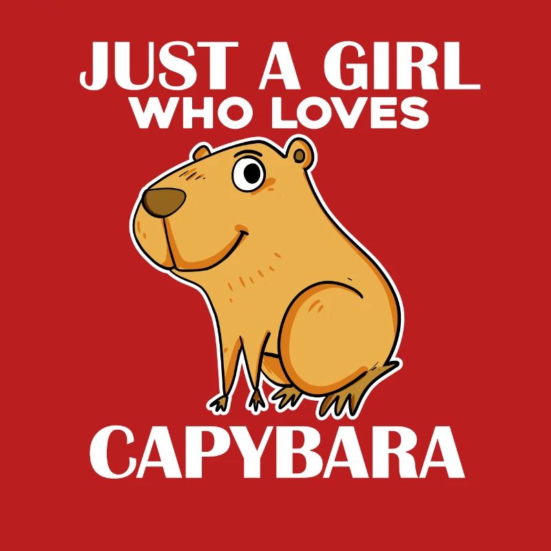 Capybara Mädchen Spruch